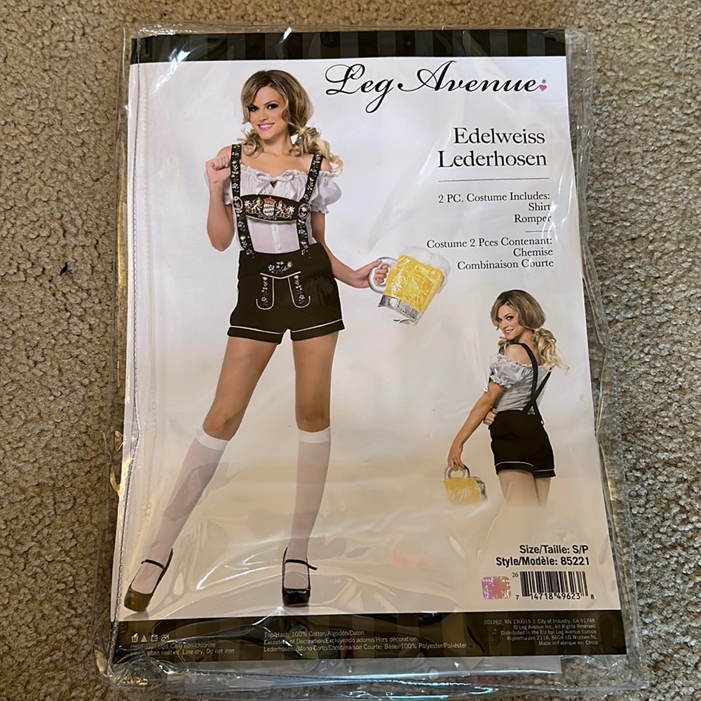 Edelweiss Lederhosen Costume by Leg Avenue